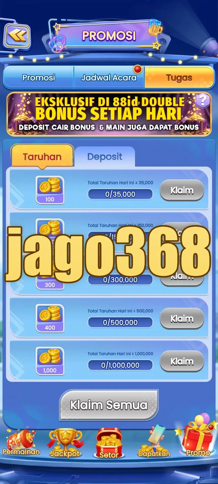 jago368 Tangkapan Layar - APK Resmi